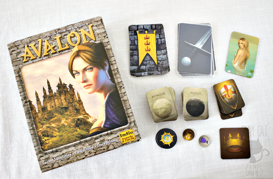 The Resistance: Avalon --- Avalon is a traitor game very similar to the arguably more popular game “The Resistance.” While it’s mostly a reskin, the change in theme and the addition of a few key roles helps Avalon stand out in my mind. || via graycatgames.com #boardgames #games #gaming #avalon #merlin #kingarthur #medieval #bluffing #betrayal #theresistance #tabletop